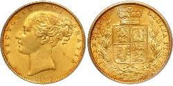 1 Sovereign United Kingdom of Great Britain and Ireland (1801-1922) Gold Victoria (1819 - 1901)