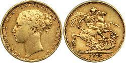 1 Sovereign United Kingdom of Great Britain and Ireland (1801-1922) Gold Victoria (1819 - 1901)
