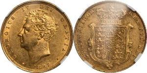 1 Sovereign United Kingdom of Great Britain and Ireland (1801-1922) Gold George IV (1762-1830)
