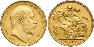 1 Sovereign United Kingdom of Great Britain and Ireland (1801-1922) Gold Edward VII (1841-1910)