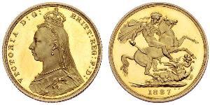 1 Sovereign United Kingdom of Great Britain and Ireland (1801-1922) Gold Victoria (1819 - 1901)