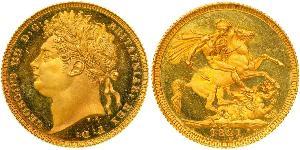 1 Sovereign United Kingdom of Great Britain and Ireland (1801-1922) Gold George IV (1762-1830)