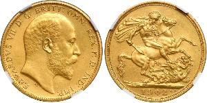 1 Sovereign United Kingdom of Great Britain and Ireland (1801-1922) Gold Edward VII (1841-1910)