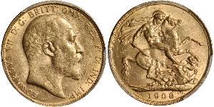 1 Sovereign United Kingdom of Great Britain and Ireland (1801-1922) Gold Edward VII (1841-1910)