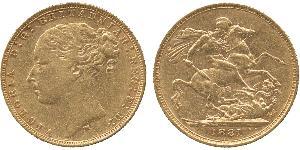 1 Sovereign United Kingdom of Great Britain and Ireland (1801-1922) Gold Victoria (1819 - 1901)
