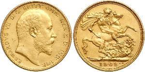 1 Sovereign United Kingdom of Great Britain and Ireland (1801-1922) Gold Edward VII (1841-1910)