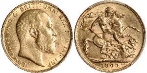 1 Sovereign United Kingdom of Great Britain and Ireland (1801-1922) Gold Edward VII (1841-1910)