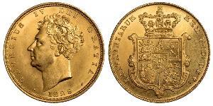 1 Sovereign United Kingdom of Great Britain and Ireland (1801-1922) Gold George IV (1762-1830)