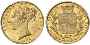 1 Sovereign United Kingdom of Great Britain and Ireland (1801-1922) Gold Victoria (1819 - 1901)