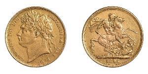 1 Sovereign United Kingdom of Great Britain and Ireland (1801-1922) Gold George IV (1762-1830)