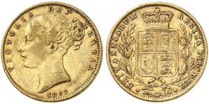 1 Sovereign United Kingdom of Great Britain and Ireland (1801-1922) Gold Victoria (1819 - 1901)