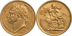 1 Sovereign United Kingdom of Great Britain and Ireland (1801-1922) Gold George IV (1762-1830)