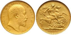 1 Sovereign United Kingdom of Great Britain and Ireland (1801-1922) Gold Edward VII (1841-1910)
