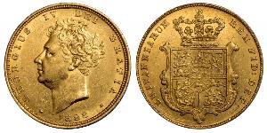 1 Sovereign United Kingdom of Great Britain and Ireland (1801-1922) Gold George IV (1762-1830)