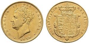 1 Sovereign United Kingdom of Great Britain and Ireland (1801-1922) Gold George IV (1762-1830)