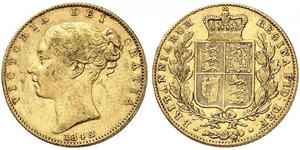 1 Sovereign United Kingdom of Great Britain and Ireland (1801-1922) Gold Victoria (1819 - 1901)