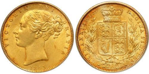 1 Sovereign United Kingdom of Great Britain and Ireland (1801-1922) Gold Victoria (1819 - 1901)