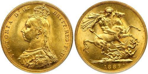 1 Sovereign United Kingdom of Great Britain and Ireland (1801-1922) Gold Victoria (1819 - 1901)