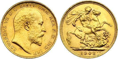 1 Sovereign United Kingdom of Great Britain and Ireland (1801-1922) Gold Edward VII (1841-1910)