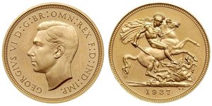 1 Sovereign Vereinigtes Königreich (1922-) Gold Georg VI (1895-1952)