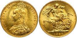 1 Sovereign Vereinigtes Königreich von Großbritannien und Irland (1801-1922) Gold Victoria (1819 - 1901)