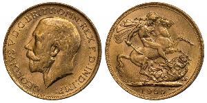 1 Sovereign Vereinigtes Königreich von Großbritannien und Irland (1801-1922) Gold George V (1865-1936)