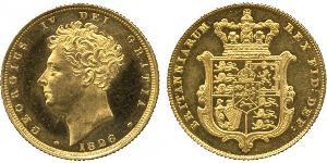 1 Sovereign Vereinigtes Königreich von Großbritannien und Irland (1801-1922) Gold Georg IV (1762-1830)