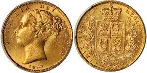 1 Sovereign Vereinigtes Königreich von Großbritannien und Irland (1801-1922) Gold Victoria (1819 - 1901)