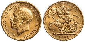 1 Sovereign Vereinigtes Königreich von Großbritannien und Irland (1801-1922) Gold George V (1865-1936)