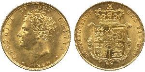 1 Sovereign Vereinigtes Königreich von Großbritannien und Irland (1801-1922) Gold Georg IV (1762-1830)