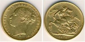 1 Sovereign Vereinigtes Königreich von Großbritannien und Irland (1801-1922) Gold Victoria (1819 - 1901)