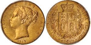 1 Sovereign Vereinigtes Königreich von Großbritannien und Irland (1801-1922) Gold Victoria (1819 - 1901)