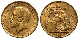 1 Sovereign Vereinigtes Königreich von Großbritannien und Irland (1801-1922) Gold George V (1865-1936)