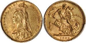 1 Sovereign Vereinigtes Königreich von Großbritannien und Irland (1801-1922) Gold Victoria (1819 - 1901)