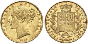 1 Sovereign Vereinigtes Königreich von Großbritannien und Irland (1801-1922) Gold Victoria (1819 - 1901)