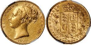 1 Sovereign Vereinigtes Königreich von Großbritannien und Irland (1801-1922) Gold Victoria (1819 - 1901)