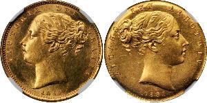 1 Sovereign Vereinigtes Königreich von Großbritannien und Irland (1801-1922) Gold Victoria (1819 - 1901)