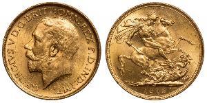 1 Sovereign Vereinigtes Königreich von Großbritannien und Irland (1801-1922) Gold George V (1865-1936)