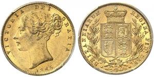 1 Sovereign Vereinigtes Königreich von Großbritannien und Irland (1801-1922) Gold Victoria (1819 - 1901)