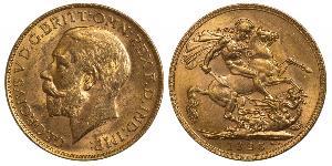 1 Sovereign Vereinigtes Königreich von Großbritannien und Irland (1801-1922) Gold George V (1865-1936)