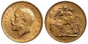 1 Sovereign Vereinigtes Königreich von Großbritannien und Irland (1801-1922) Gold George V (1865-1936)