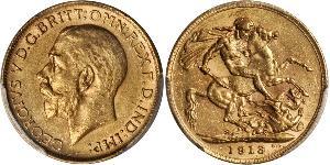 1 Sovereign Vereinigtes Königreich von Großbritannien und Irland (1801-1922) Gold George V (1865-1936)