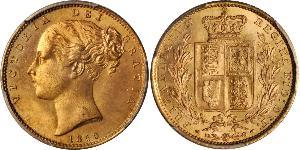 1 Sovereign Vereinigtes Königreich von Großbritannien und Irland (1801-1922) Gold Victoria (1819 - 1901)