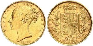 1 Sovereign Vereinigtes Königreich von Großbritannien und Irland (1801-1922) Gold Victoria (1819 - 1901)