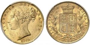 1 Sovereign Vereinigtes Königreich von Großbritannien und Irland (1801-1922) Gold Victoria (1819 - 1901)