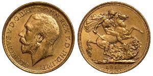 1 Sovereign Vereinigtes Königreich von Großbritannien und Irland (1801-1922) Gold George V (1865-1936)