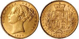 1 Sovereign Vereinigtes Königreich von Großbritannien und Irland (1801-1922) Gold Victoria (1819 - 1901)
