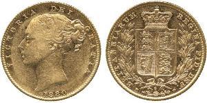 1 Sovereign Vereinigtes Königreich von Großbritannien und Irland (1801-1922) Gold Victoria (1819 - 1901)
