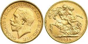 1 Sovereign Vereinigtes Königreich von Großbritannien und Irland (1801-1922) Gold George V (1865-1936)