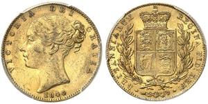 1 Sovereign Vereinigtes Königreich von Großbritannien und Irland (1801-1922) Gold Victoria (1819 - 1901)